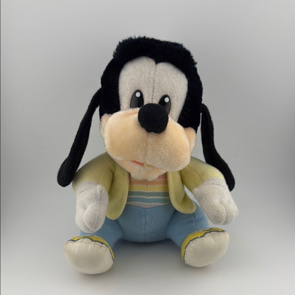 Walt Disney Baby Goofy Plush Hasbro Softies 10.5” Vintage 1984 Stuffed